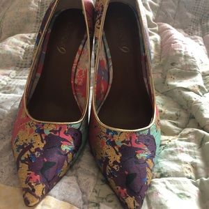 Boutique9 Painted Genuine Leather Heels